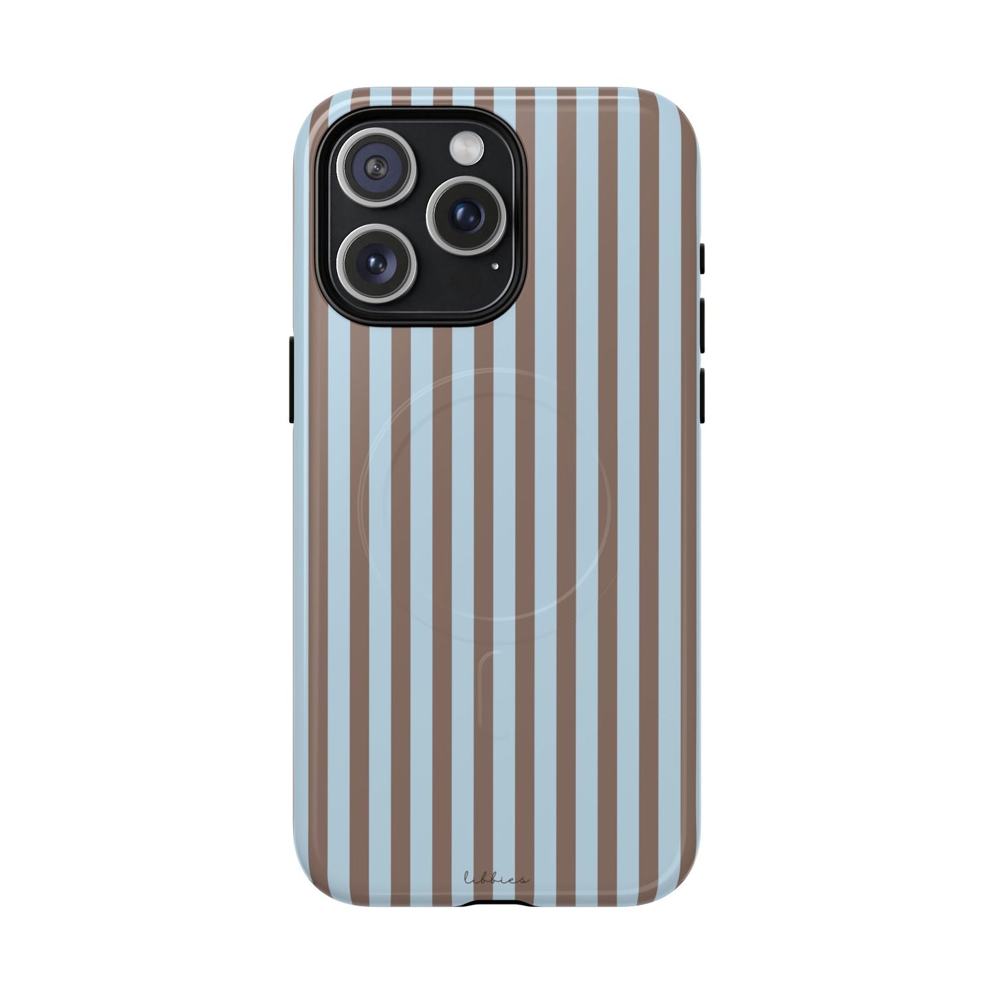 BROWN/LIGHT BLUE STRIPES