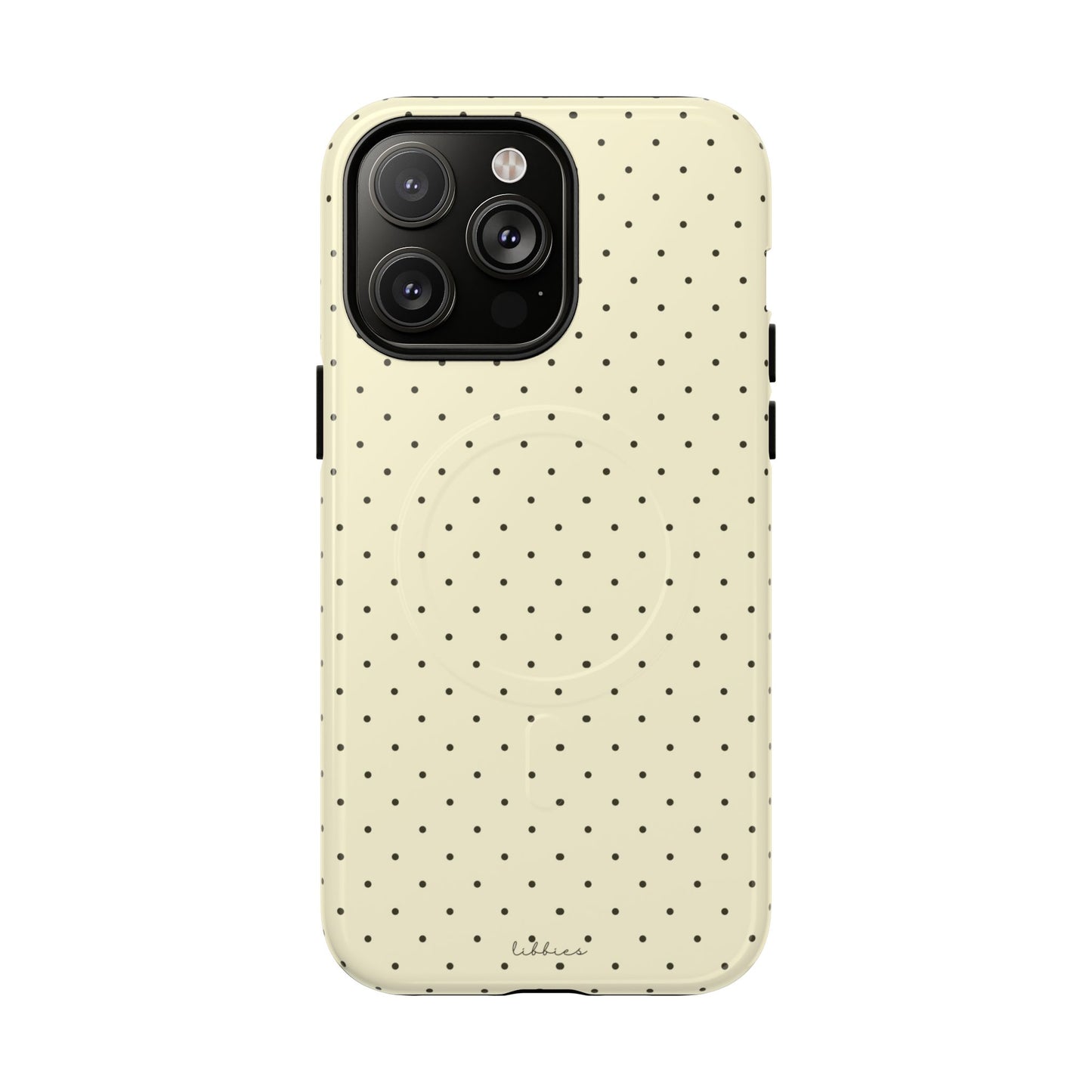 YELLOW/BROWN POLKA DOT