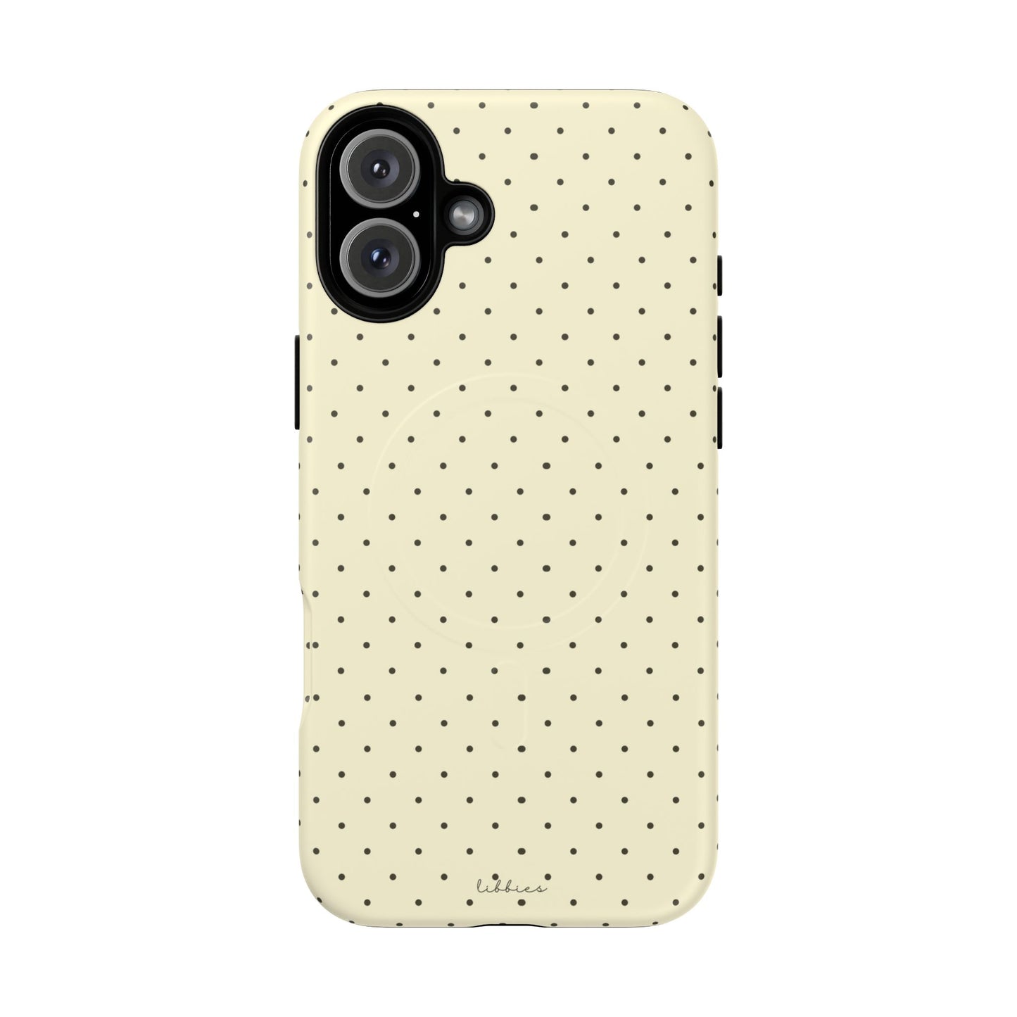 YELLOW/BROWN POLKA DOT