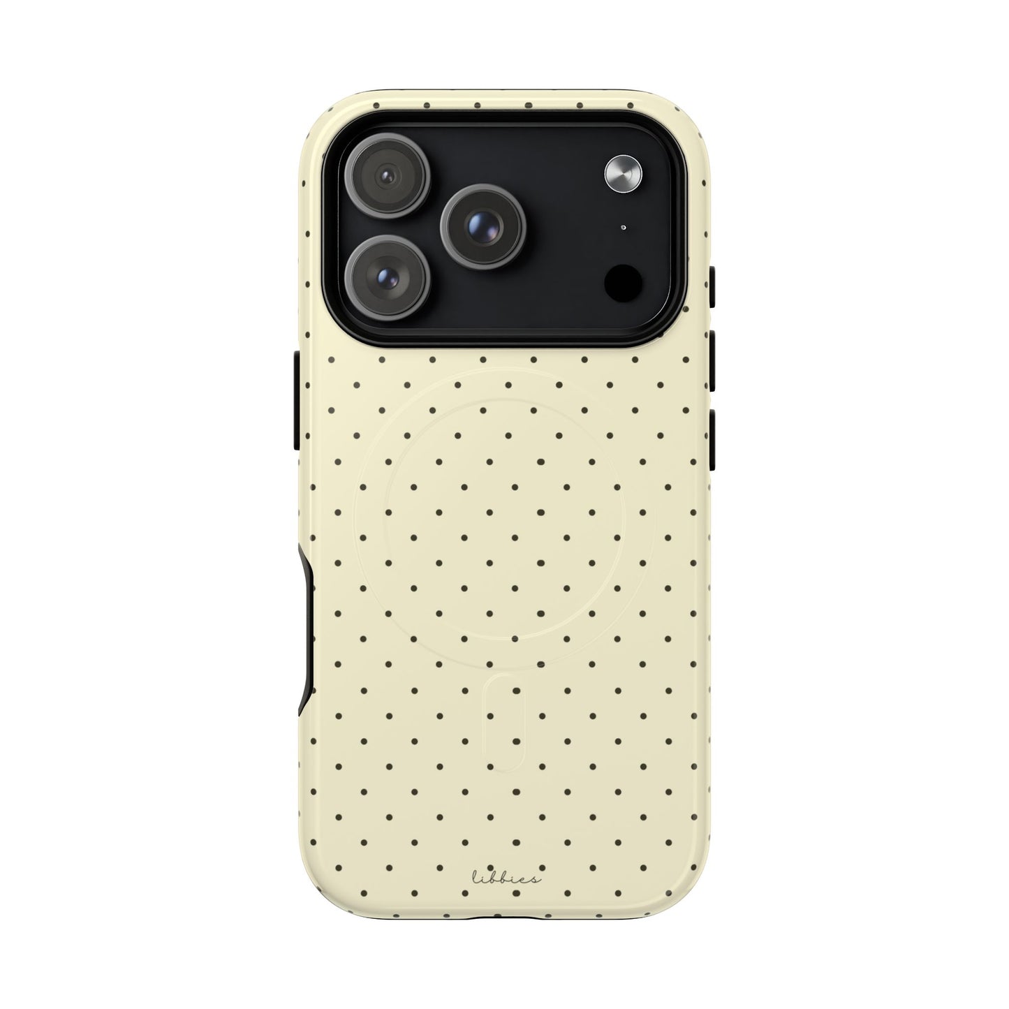 YELLOW/BROWN POLKA DOT