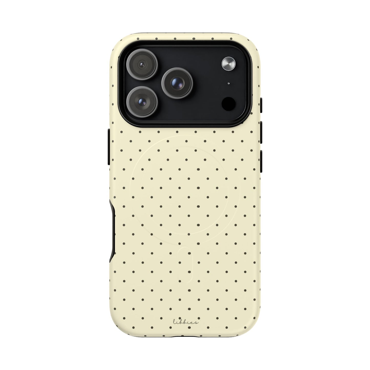 YELLOW/BROWN POLKA DOT